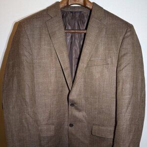 Ralph Lauren “Ralph” Brown Wool Silk Linen Sport Coat Blazer 42R Made in Canada